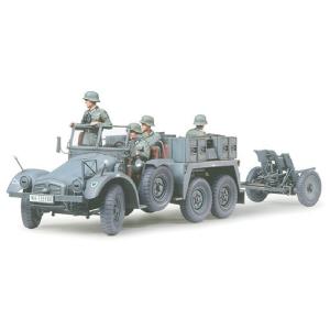 タミヤ 1/35MM ドイツ クルップ プロッツェ （6×4） 3.7cm対戦車砲牽引型 Item No：35259　｜shoptakumi