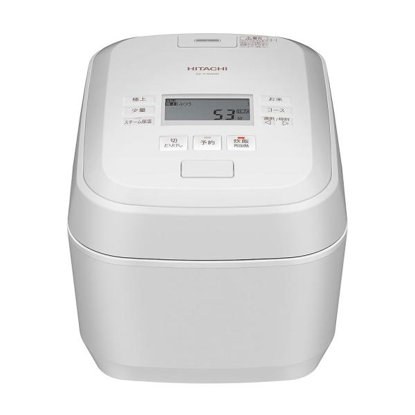 日立 炊飯器 5.5合 圧力&amp;スチームIH ふっくら御膳 RZ-V100HM W フロストホワイト ...