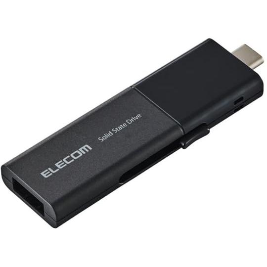 エレコム 外付けSSD USB3.2 Gen1 対応 スライド式 マニュアルQRシール付 1TB ブ...