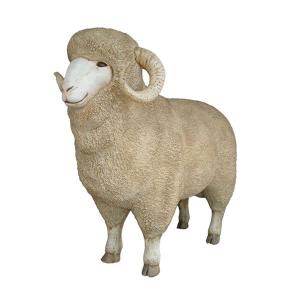 FRP動物オブジェ 親ひつじの優しい瞳の商品画像