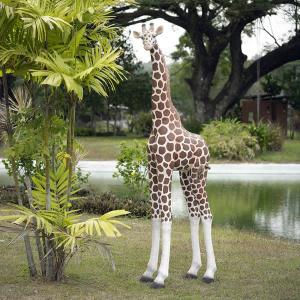 FRP動物オブジェ 可愛い子キリンの商品画像