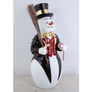 ＦＲＰクリスマスオブジェ　紳士なスノーマン