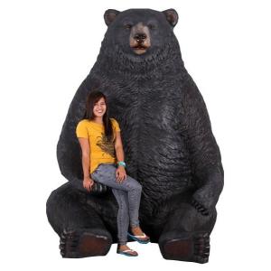 FRPアニマルオブジェ 巨大な黒クマの詳細画像5