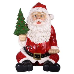 FRPクリスマスオブジェ 巨大な座るサンタの詳細画像2