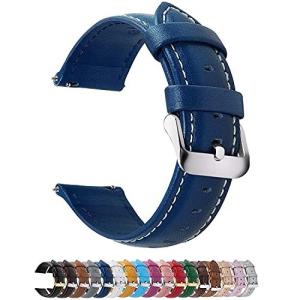 Jewellery Watches Watch Bands & Straps Cuff Watch strap Military leather watch strap Blue wrist watch band bracelet handmade 20mm 21mm 22mm 23mm 