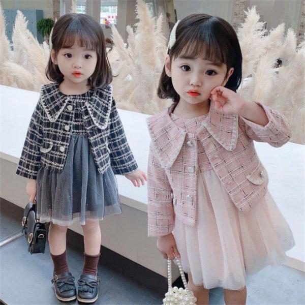 【特価】2点セット入学式入園式卒業式女の子フォーマルスーツボレロドレススーツセットアップ子供服ワンピ...