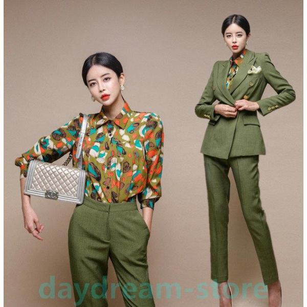 【特価】入園式 ジャケット 入学式 服装 ママ スーツ おしゃれ パンツスーツ シャツ 卒業式 母 ...