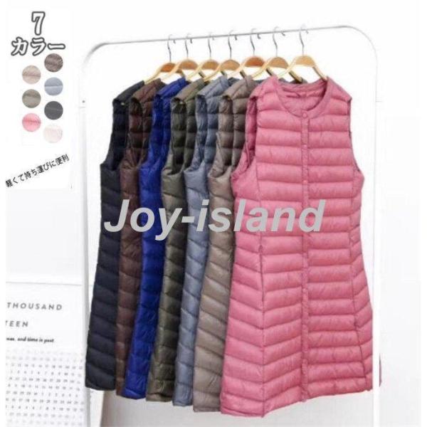 ダウンベスレディー無ロング薄軽フードなキルティンあった防細軽防保WD-045