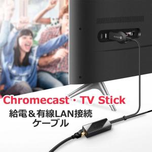 Chromecast TV Stick TV テレビ 有線LAN接続 ケーブル 接続ケーブル 変換ケーブル プラグアンドプレイ 挿すだけ 簡単｜shopwing