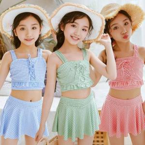 水着 上下セット ショーツ付き 女の子 セットアップ キッズ水着 女児 ガールズ ジュニア こども 園児 小学生 子供用 女子 シンプル かわいい