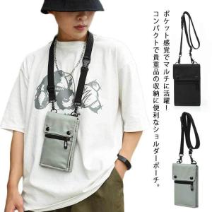 ミニポーチ サコッシュ サコッシュバッグ ショルダーバッグ 小物入れ メンズ レディース 軽量 スマホポーチ 撥水 ナイロン 小さめ ショルダーポーチ