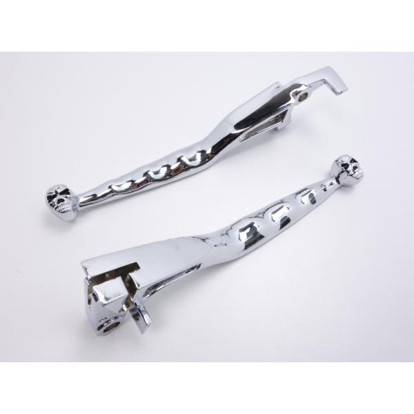 XV1600 ロードスター1600 アメドラ AD スーパーパワーレバー スカルエンド左右  「K0...