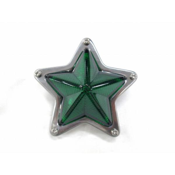 ミニスターマーカーランプ　80φ　プラスチック製　グリーン　緑　星　トラック