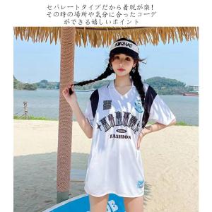 水着 体型カバー 中学生 高校生 学生 水着 ...の詳細画像4