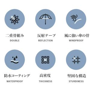 雨傘 長傘 自動式 傘 かさ 晴雨兼用 レディ...の詳細画像3