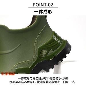 メンズ レインシューズ レインブーツ 防水靴 ...の詳細画像2