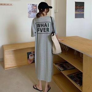 Tシャツワンピース レディース カットソーワン...の詳細画像4