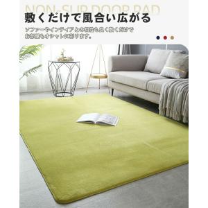 ラグマット ラグ カーペット 低反発 洗える ...の詳細画像1