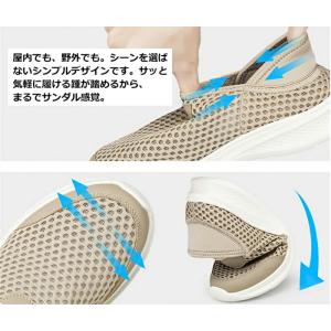 スリッポン かかとが踏める スニーカー メンズ...の詳細画像2