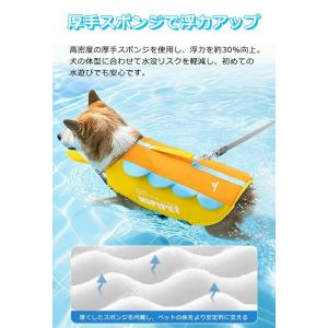 犬用 ライフジャケット 高品質 浮力ベスト ペ...の詳細画像1