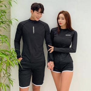 フィットネス水着 ペア カップル セットアップ...の詳細画像3