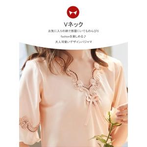 ネグリジェ レディース サテン ロングワンピー...の詳細画像2
