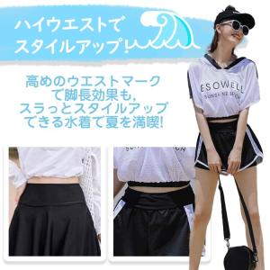 水着 レディース 3点セット 洋服見え 体型カ...の詳細画像2