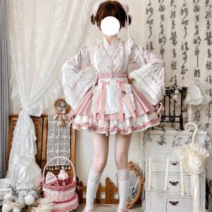 レディース 和風 ロリータ コスプレ衣装 メイ...の詳細画像2