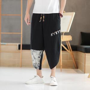 サルエルパンツ アラジンパンツ ハーフパンツ ...の詳細画像3
