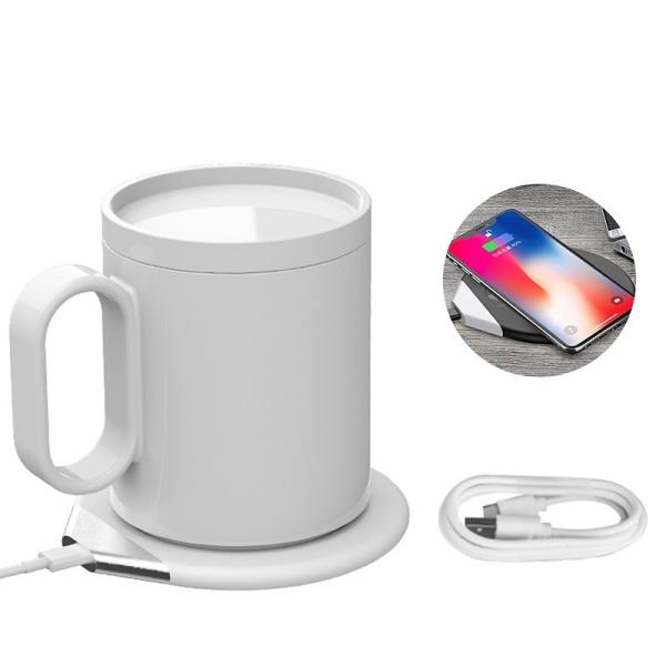 マグウォーマー マグカップ ウォーマー コップ 保温 セラミック加工 qi 充電 10W対応 ワイヤ...