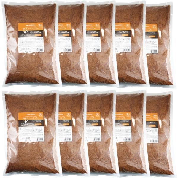 ココナッツシュガー 業務用10Kg 有機JASオーガニック認証 低GI食品 ヤシ蜜糖 天然糖 砂糖の...