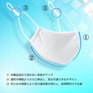 マスク 2枚セット 冷感マスク 夏用 水着生地...の詳細画像1