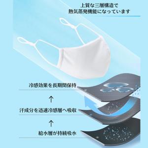 マスク 2枚セット 冷感マスク 夏用 水着生地...の詳細画像3