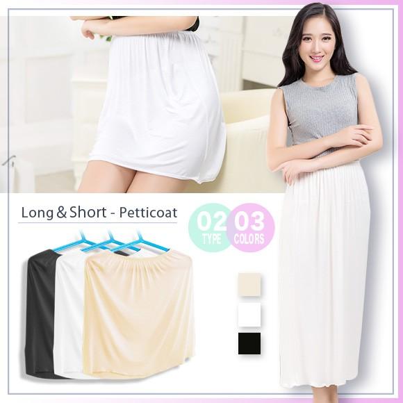 レディース ペチコート ロング マキシ ショート インナー 下着 シンプル ペチパンツ スカート 透...