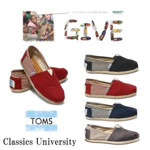 [在庫処分]靴 レディース [即納&amp;送料無料]TOMS トムス スリッポン 靴 レディース キャンバス ウーマンズ クラシックス エスパドリーユ university