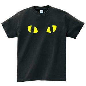猫の目 Tシャツ メンズ レディース 半袖 バンド シンプル ゆったり おしゃれ トップス 黒 30代 40代 ペアルック プレゼント 大きいサイズ 綿100% 160 S M L XL｜shortplate