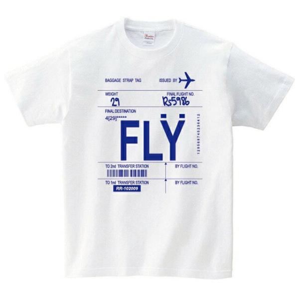 飛行機タグ Tシャツ メンズ レディース キッズ 子供服 半袖 服 ゆったり おしゃれ トップス 白...