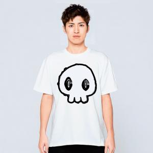 ドクロ Tシャツ メンズ レディース おしゃれ かわいい 白 夏 プレゼント 大きいサイズ 綿100% 160 S M L XL