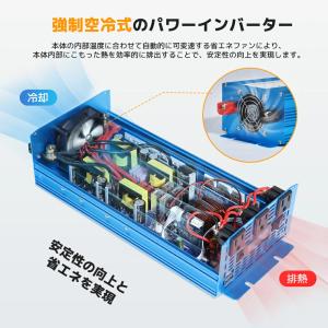 【永久保証】インバーター 正弦波 DC 24V...の詳細画像5