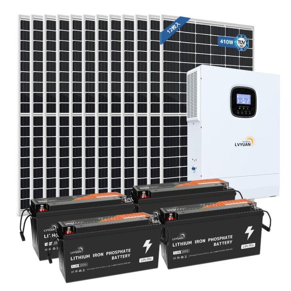 [MPPT 5KW太陽光発電所システム 蓄電容量 10.24Wh  発電量18.24kWh] ソーラ...