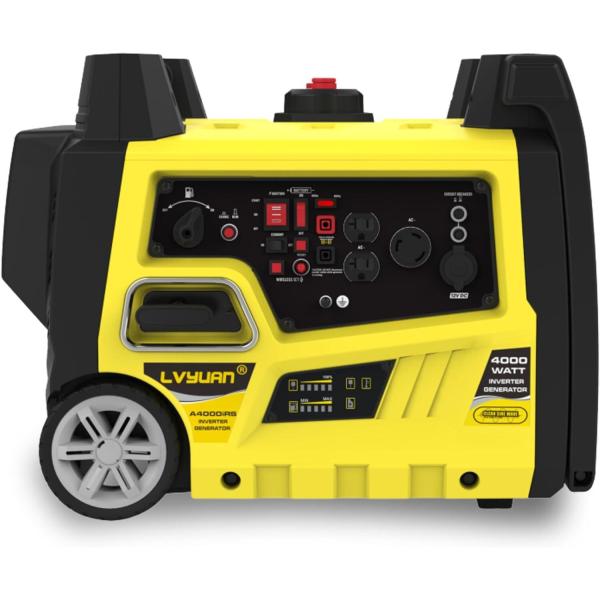 LVYUAN インバーター発電機 最大4kＷ 定格出力3.5KW 正弦波 ガソリン リモート&amp; 電気...