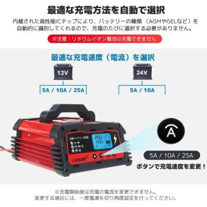 LVYUAN 全自動バッテリー充電器 スマート...の詳細画像1