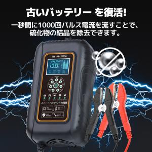 LVYUAN 全自動 バッテリー充電器 パルス...の詳細画像2