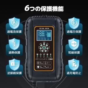 LVYUAN 全自動 バッテリー充電器 パルス...の詳細画像3