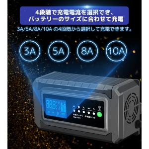 LVYUAN 全自動 バッテリー充電器 パルス...の詳細画像5