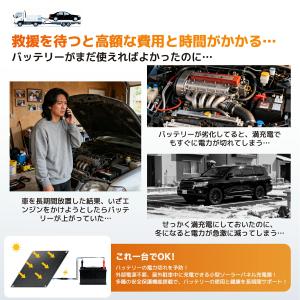 LVYUAN 車用ソーラーパネル充電器 バッテ...の詳細画像4
