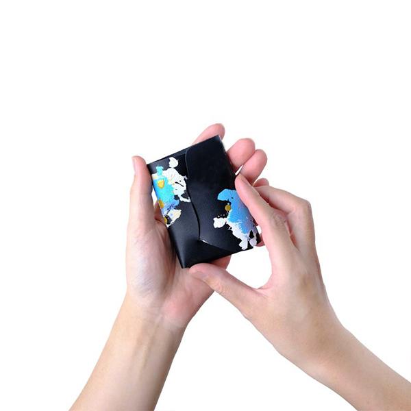 財布 二つ折り メンズ レディース 牛革 所作 cp2.5 青竜