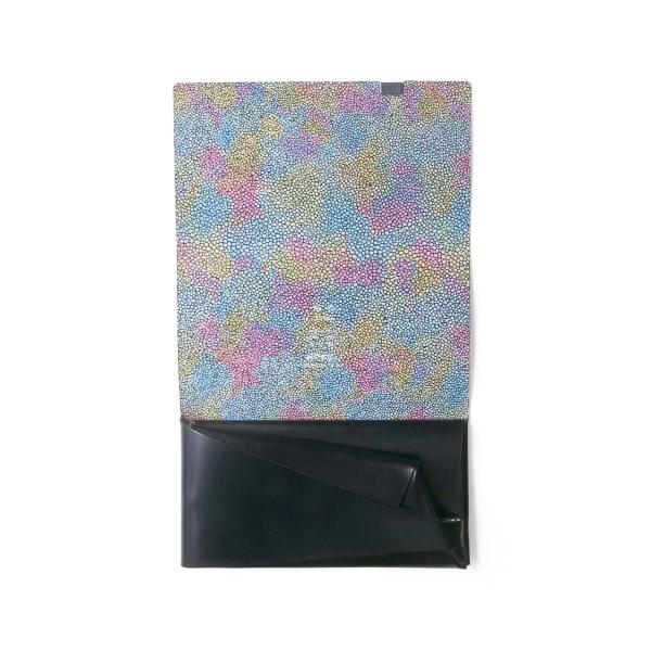 財布 長財布 メンズ レディース牛革 所作 あじさい ロング ブラック×あじさい
