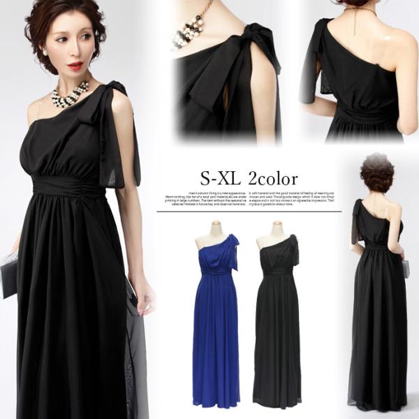 値下げ ドレス キャバ キャバドレス パーティー パーティードレス ワンショルダー ロングドレス シ...