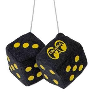 イエローサイコロ Amazon | 黄色 ハンギングファジーダイス サイコロ 車 ふわふわ